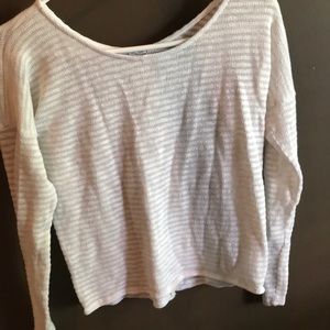 Charlotte Russe off white knit shirt